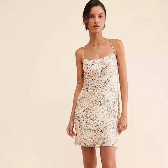 Anthropologie Dresses & Skirts - Floral Slip Mini Dress